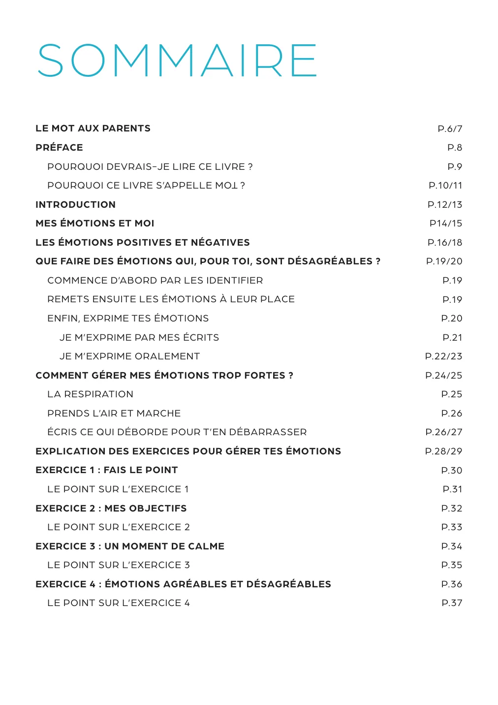 Extrait, Mes Émotions et Moi