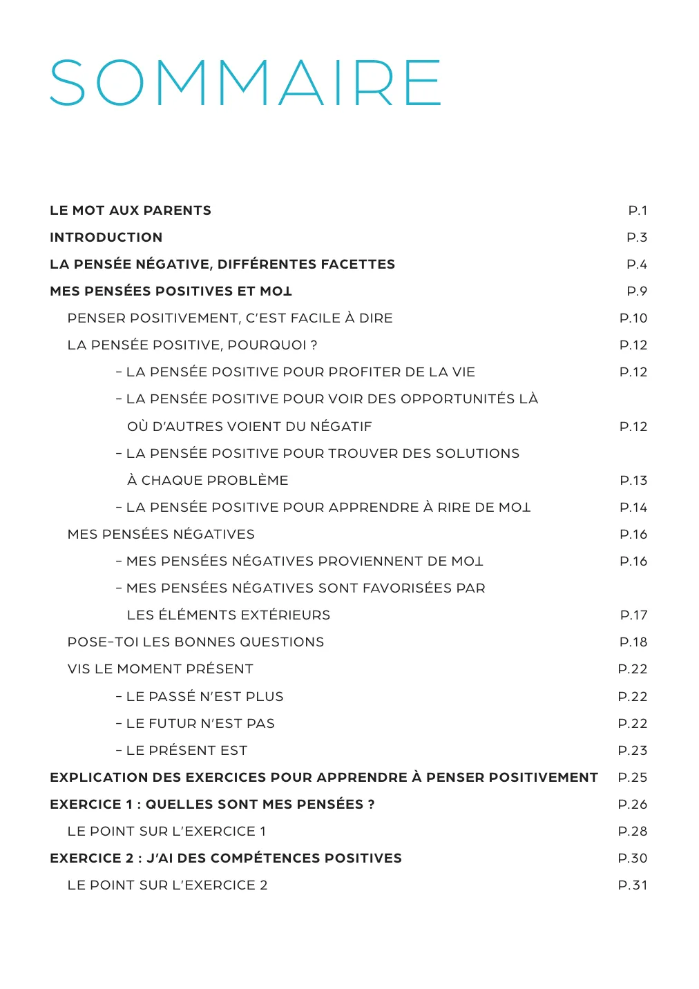 Extrait, Mes Pensées Positives et Moi
