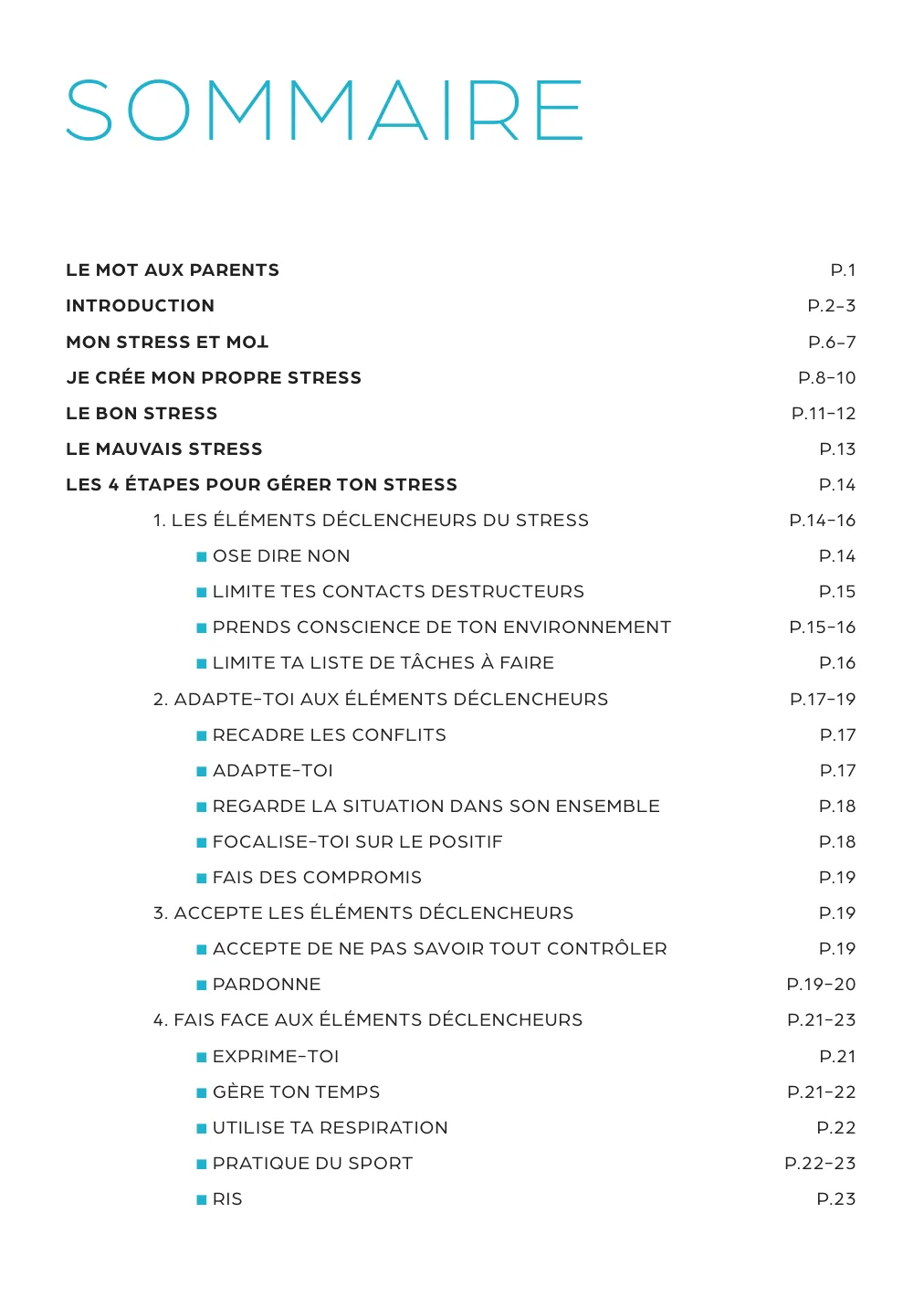 Extrait, Mon Stress et Moi