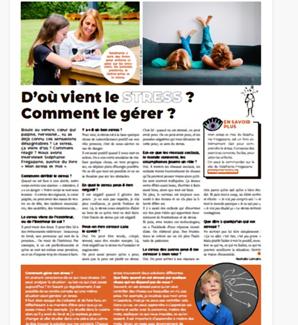 Article de presse sur la collection MOI